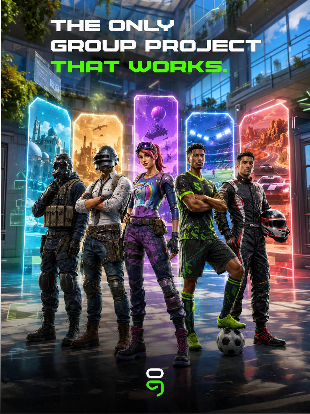 Zero Ping gaming social campaign artwork